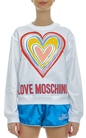 LOVE MOSCHINO-Bluza cu logo grafic inima